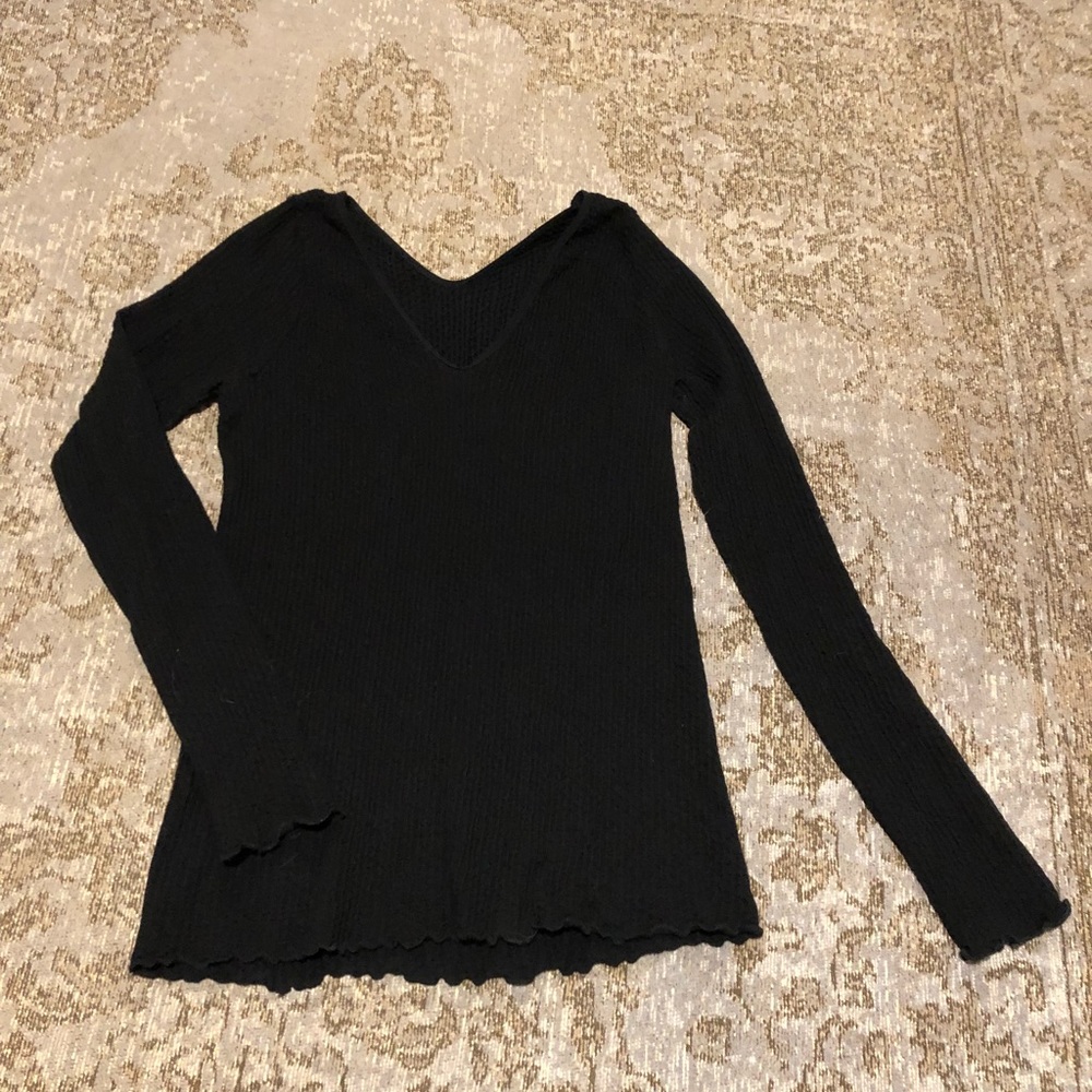Free people intimates black long sleeve